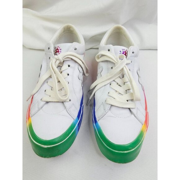 Converse Golf Le Fleur OX Size Mens 13 or Womens 15 Rainbow Pride Low Sneakers - Picture 4 of 15